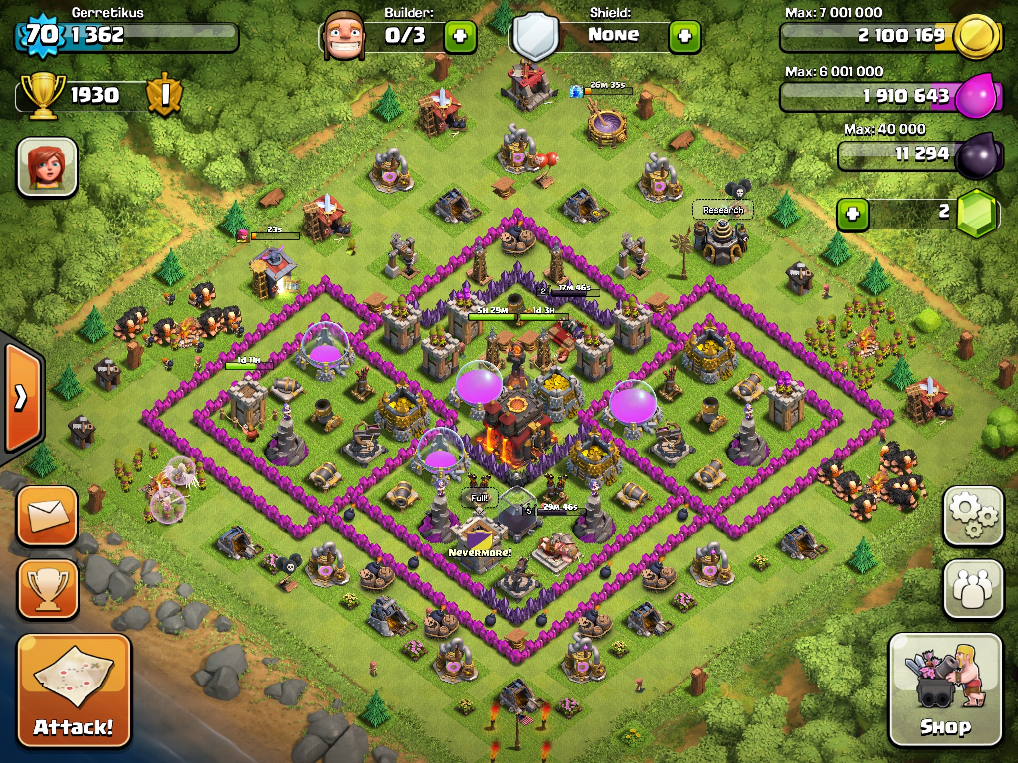 buy clash of clans account