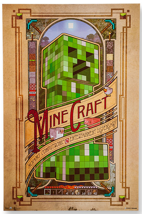 minecraft 3d posters