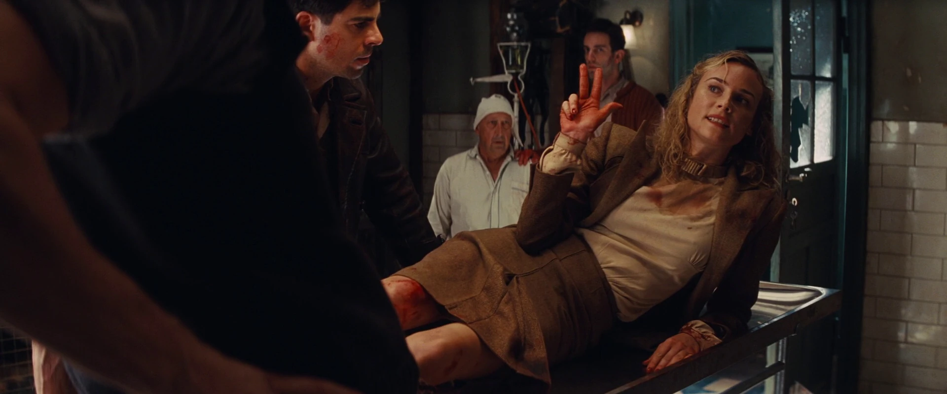 Image Bridget von Hammersmark shows the German three fingers sign.jpg Inglourious Basterds Wiki