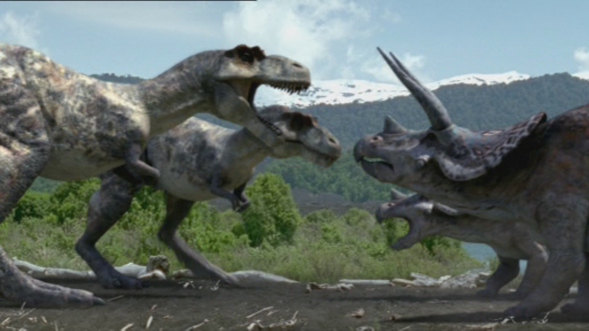 charge of the triceratops rex stone