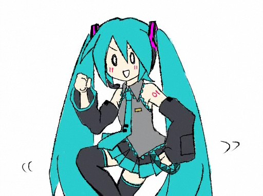 vocaloid miku po pi po coloring pages - photo #22