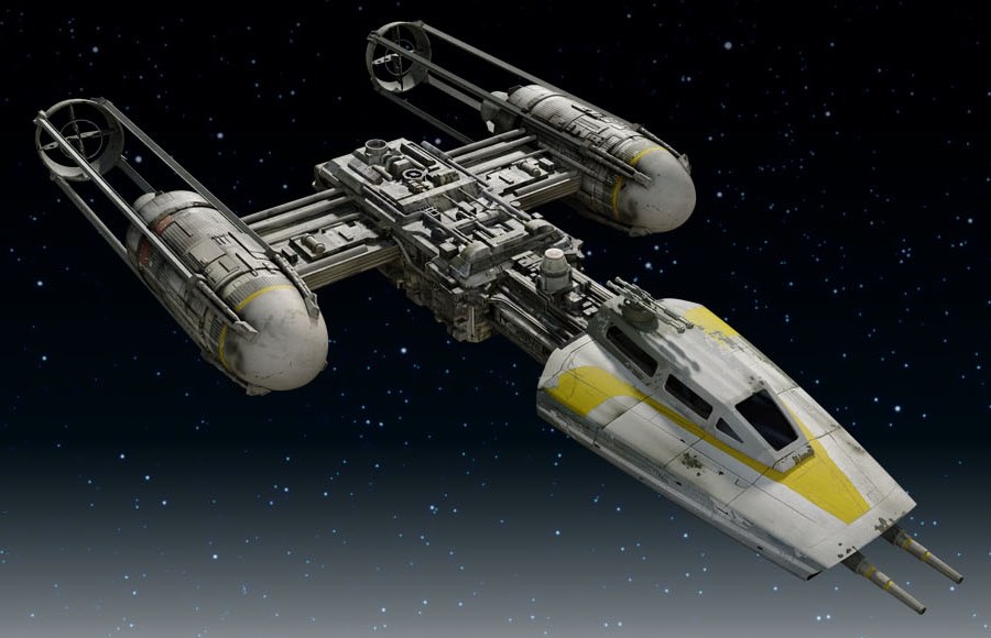 Y-Wing Fighter: the force is strong with this one.