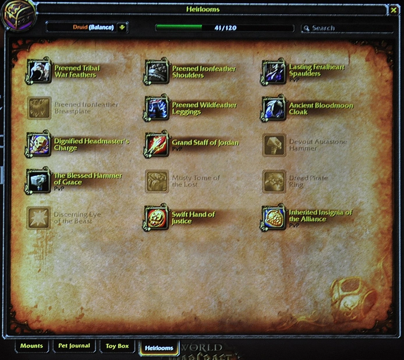 Heirloom WoWWiki Your guide to the World of Warcraft