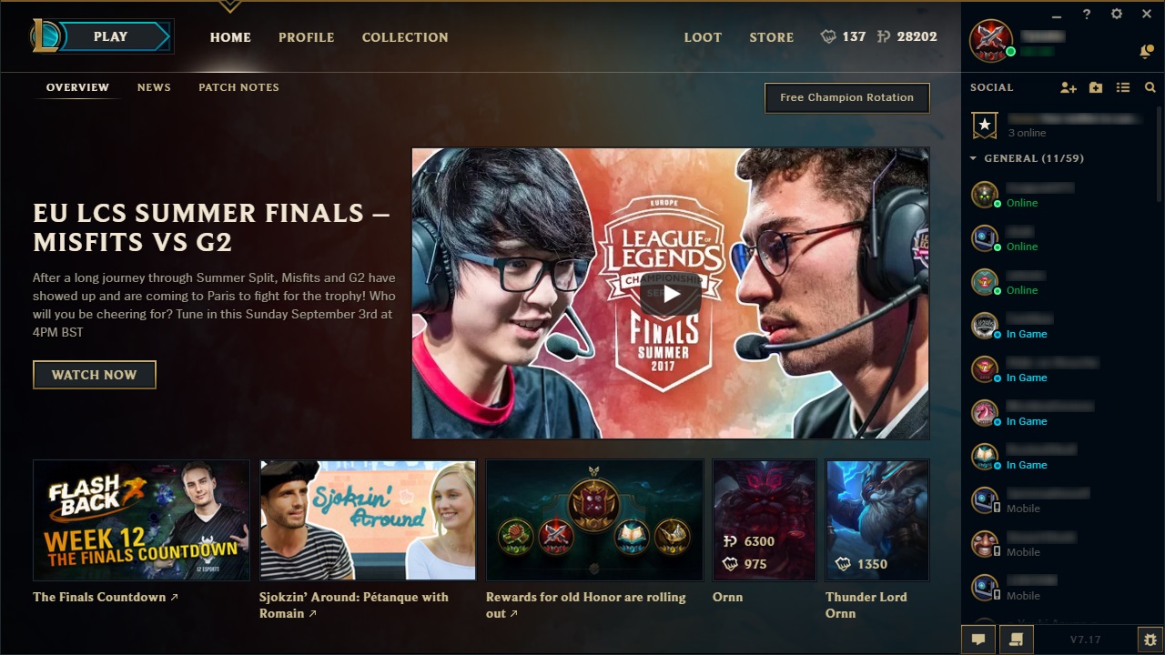 download league of legends client