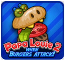 papa louie 2 when burgers attack on cool math games