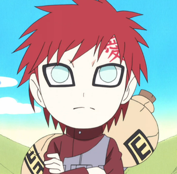 gaara lee sd rock naruto anime sand villains wiki chibi wikia ninja pals shippuden his springtime youth kanji waifus husbandos