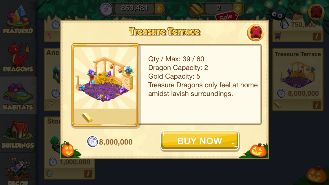 best habitat for collecting gold on dragon mania legends