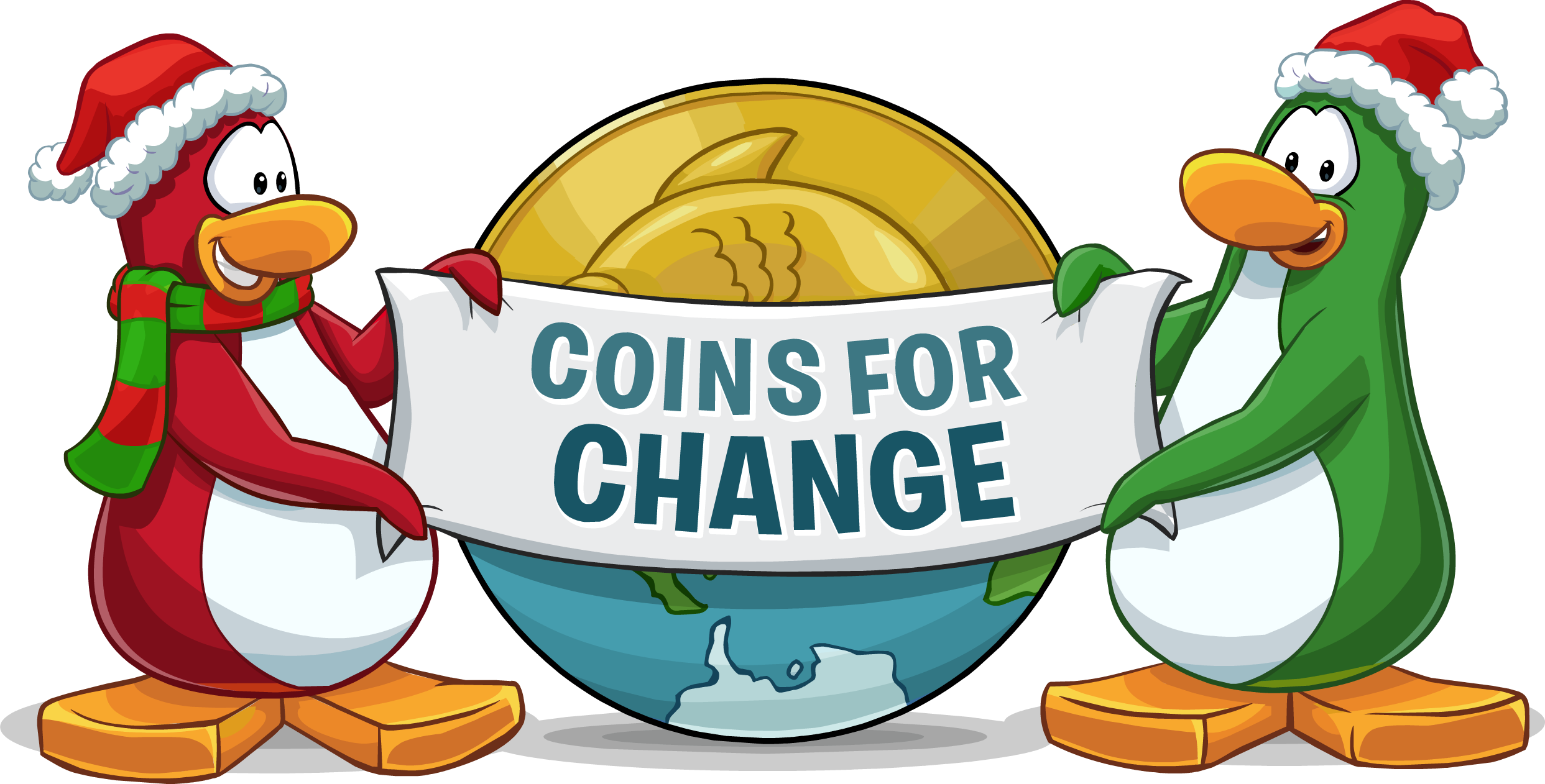 change coins penguin club holiday wish christmas merry puffles wiki walrus donation crystal
