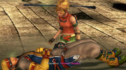 Rikku and dying Keyakku