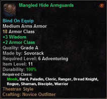 Mangled Hide Armguards