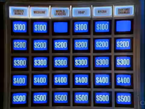 wheel of fortune and jeopardy board games