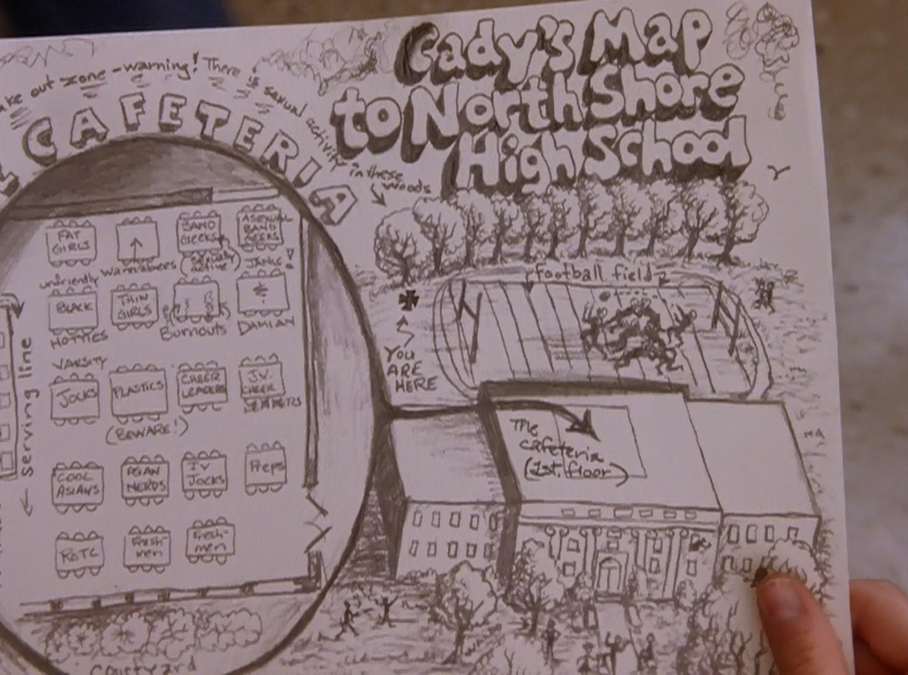 Cady's Map to North Shore High School Mean Girls Wiki
