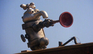 Plumber statue
