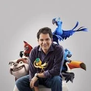 Carlos Saldanha and his family at Copacabana R�veillion 2013