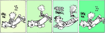 CalvinScratchesHobbes