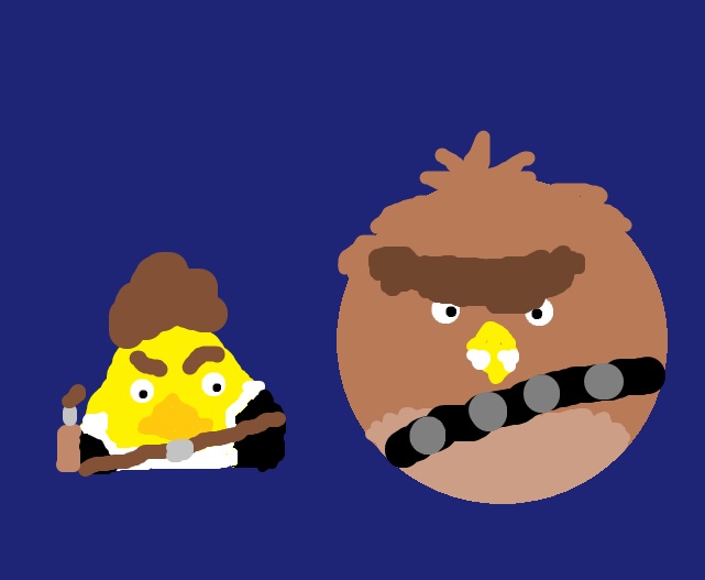 angry birds chewbacca