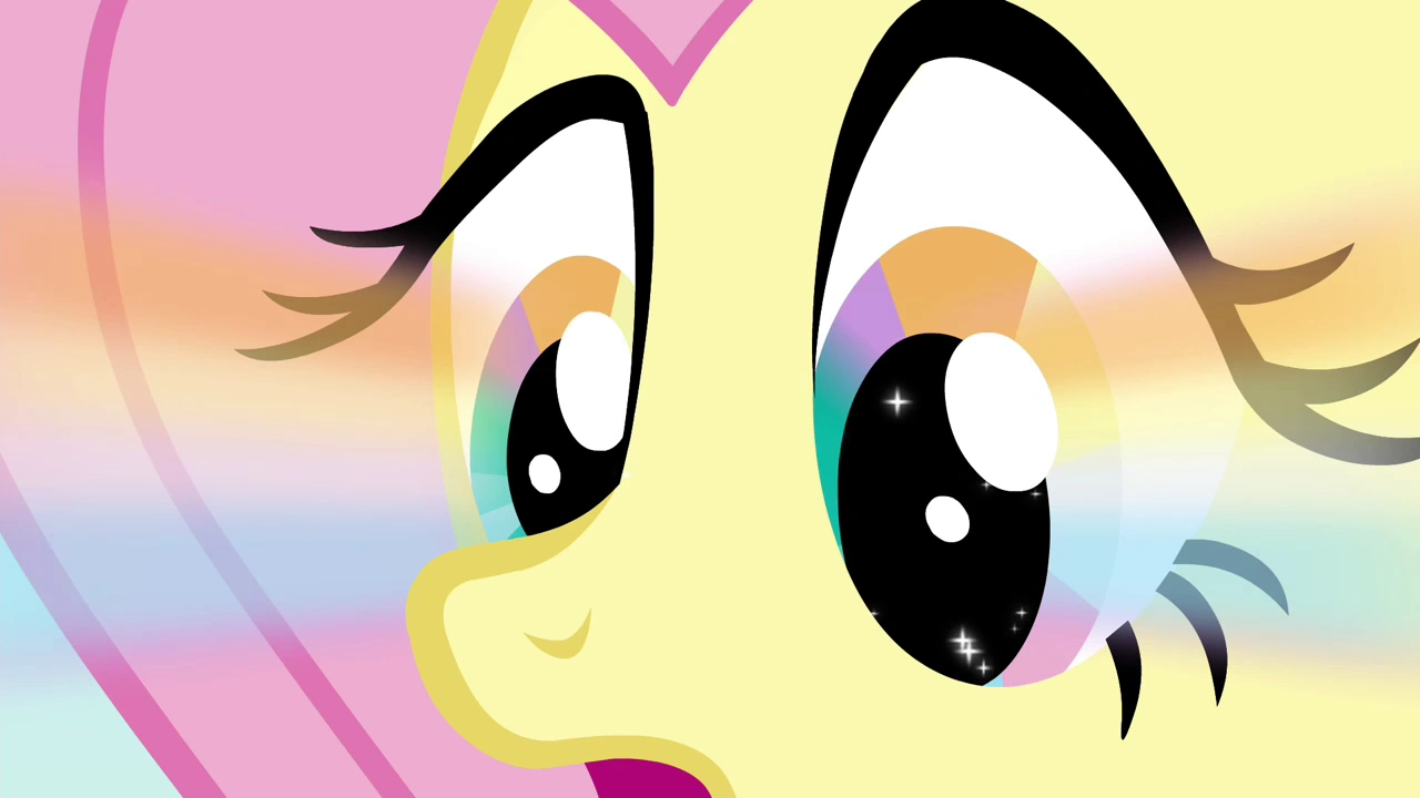 Image Fluttershy's eye glow S4E16.png My Little Pony Friendship is
