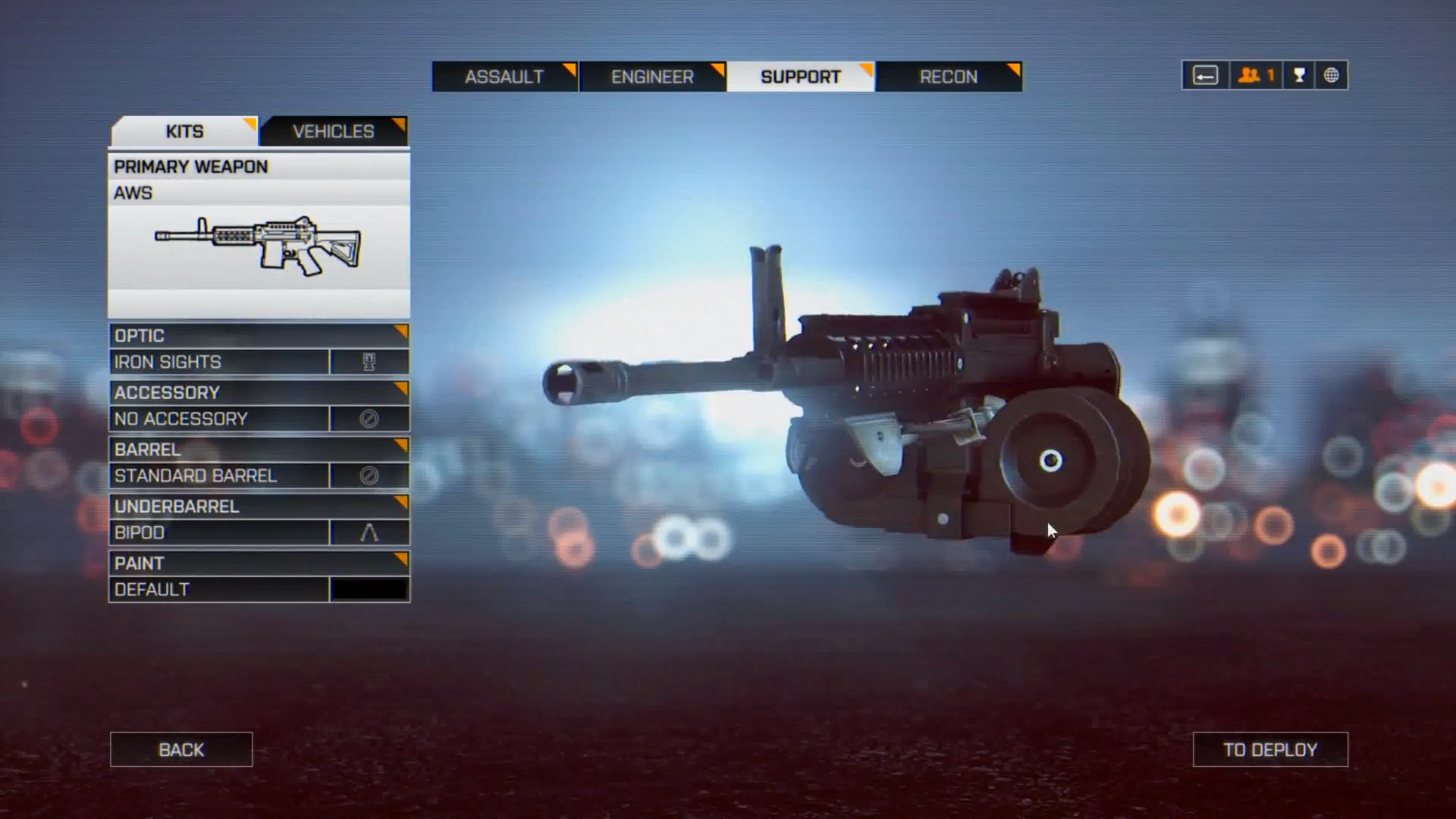 how to unlock the aws in battlefield 4