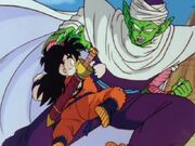 Piccolo y Gohan entrenando