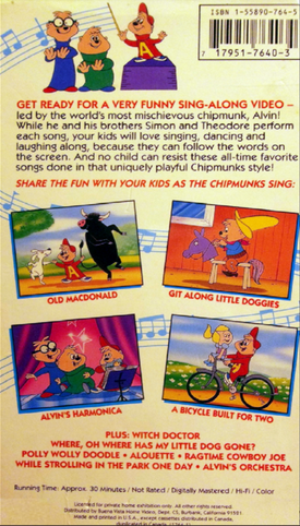 alvin and the chipmunks sing alongs ragtime cowboy joe alvin and the chipmunks sing alongs ragtime cowboy joe