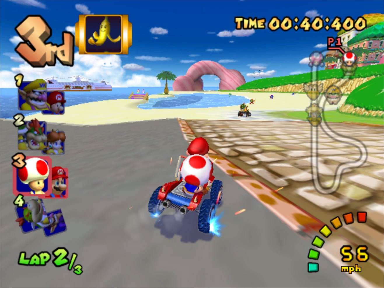 Image - Peach Beach (GCN) - 3.png - The Mario Kart Racing Wiki - Mario