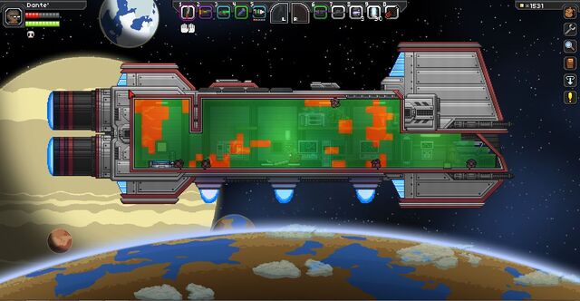 космический корабль Starbound