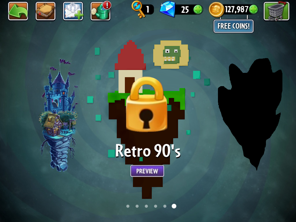 PvZ2:Back to the Past on X: Here is a Concept Art of the UI (User  Interface) of the Gameplay, Inspired by old releases for PC such as the  original Plants vs. Zombies