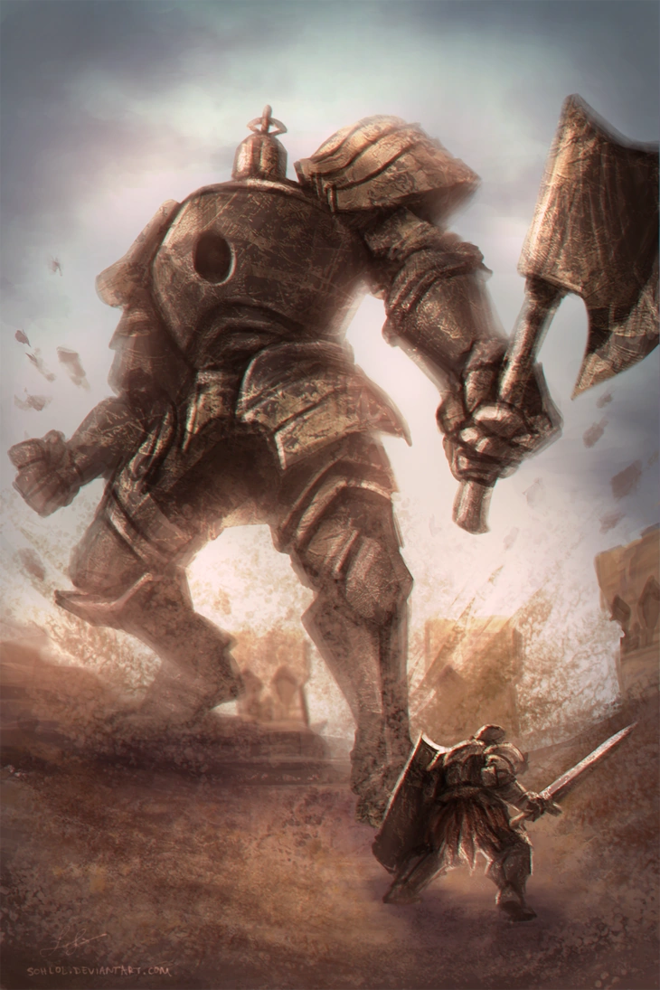 Image Concept art golem.png Dark Souls Wiki