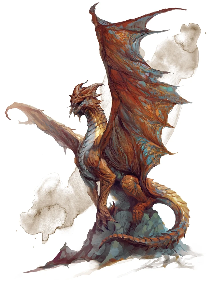 Copper dragon The Realms Wiki Books, races, classes, and more