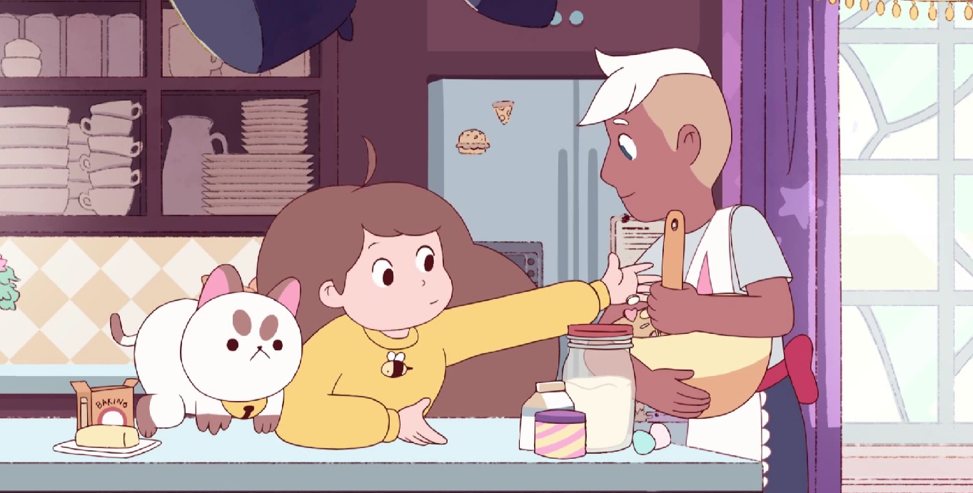 Bee helping Deckard cook