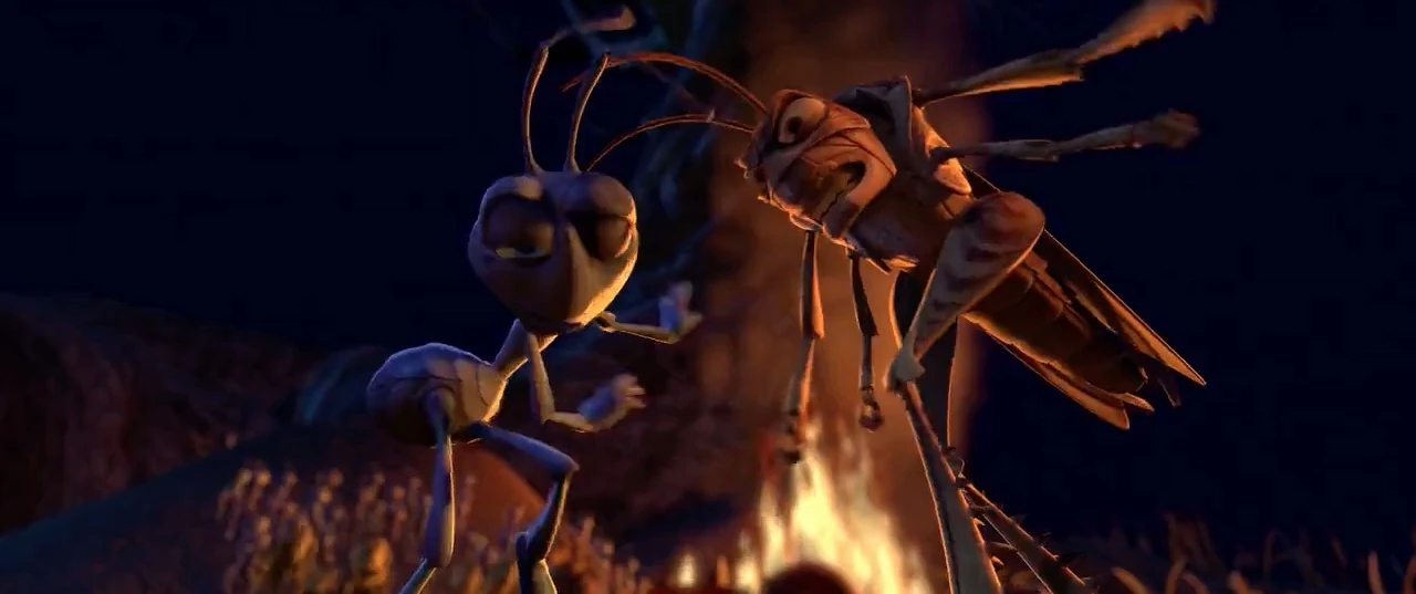 Image Hopper beating Flik.jpg Villains Wiki Wikia