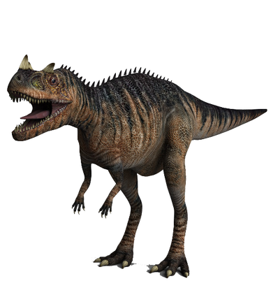 t rex dinosaur with horn on head