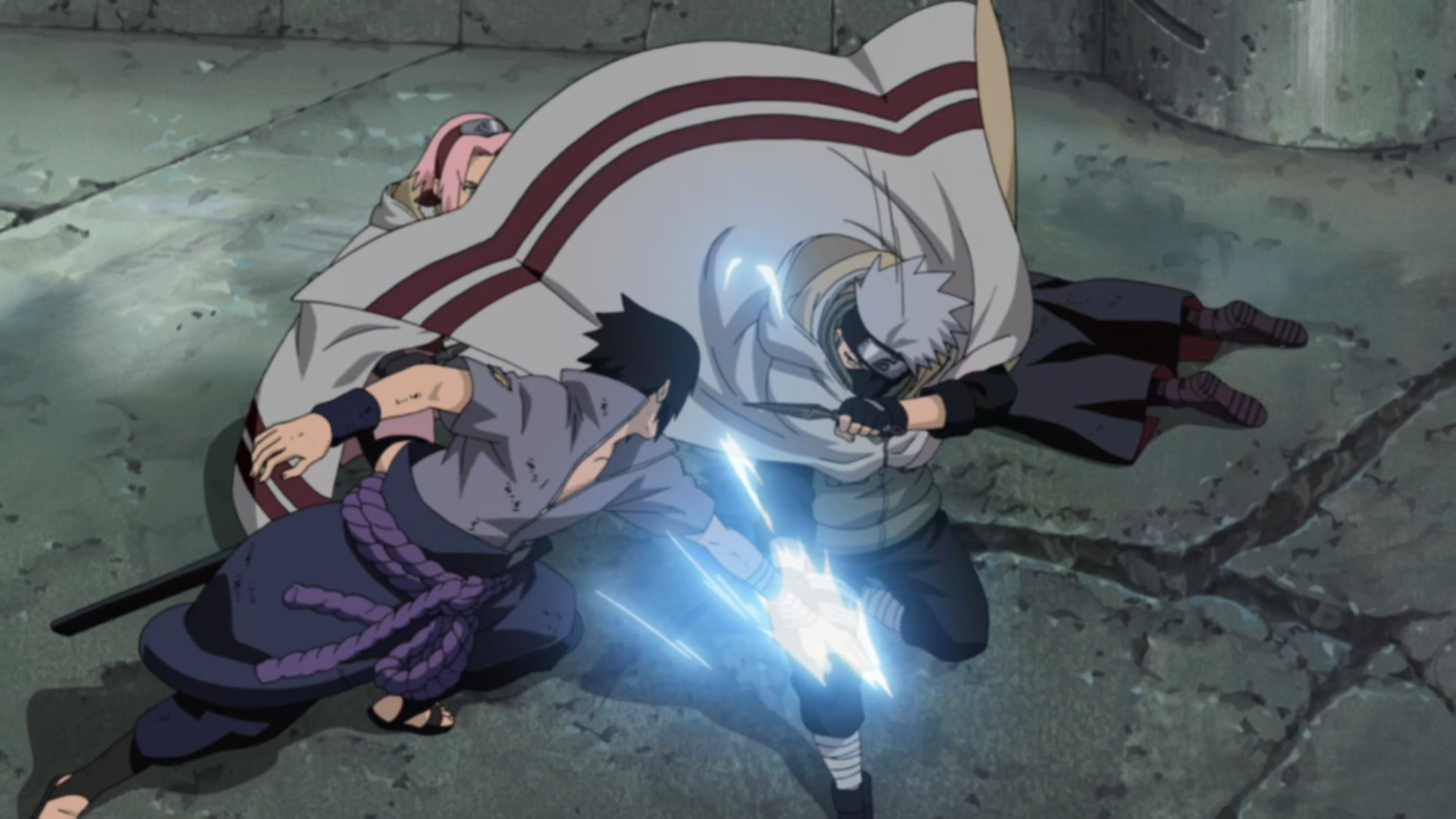 Image - Kakashi intercepts Sasuke.png - Narutopedia, the Naruto