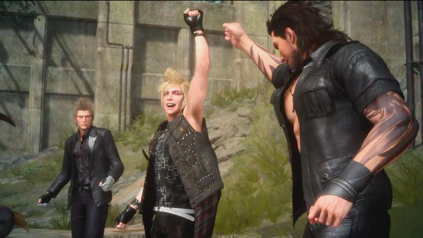 Prompto,_Ignis_and_Gladiolus_after_they_defeat_the_behemoth.png
