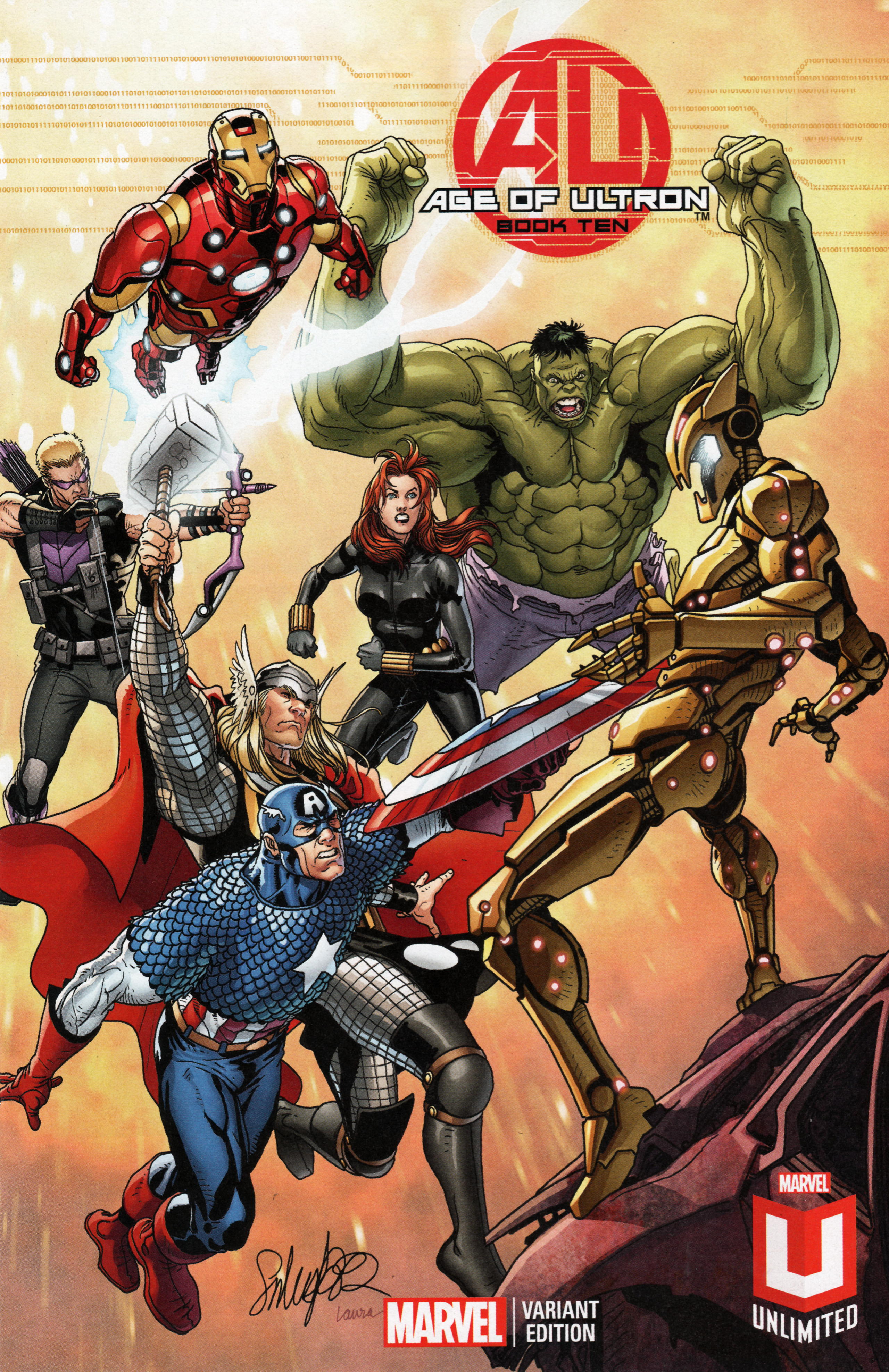 Age of Ultron Vol 1 10 Marvel Unlimited Subscription Variant