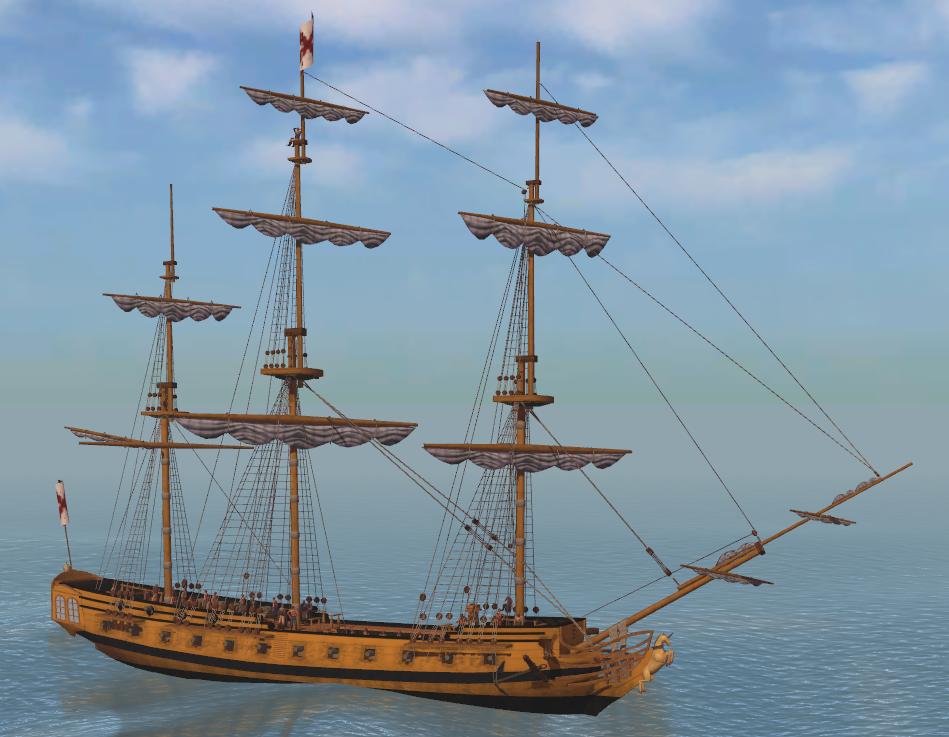 'Gallant' Naval Frigate - POTBS, Pirates of the Burning Sea Wiki