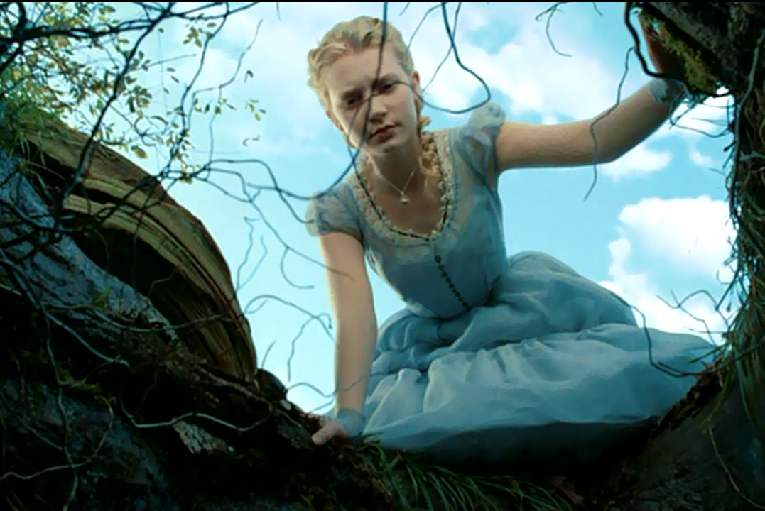 Image - Alice and Hole.png - Alice in Wonderland Wiki