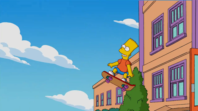 Bart Flying at School - Simpsons Wiki