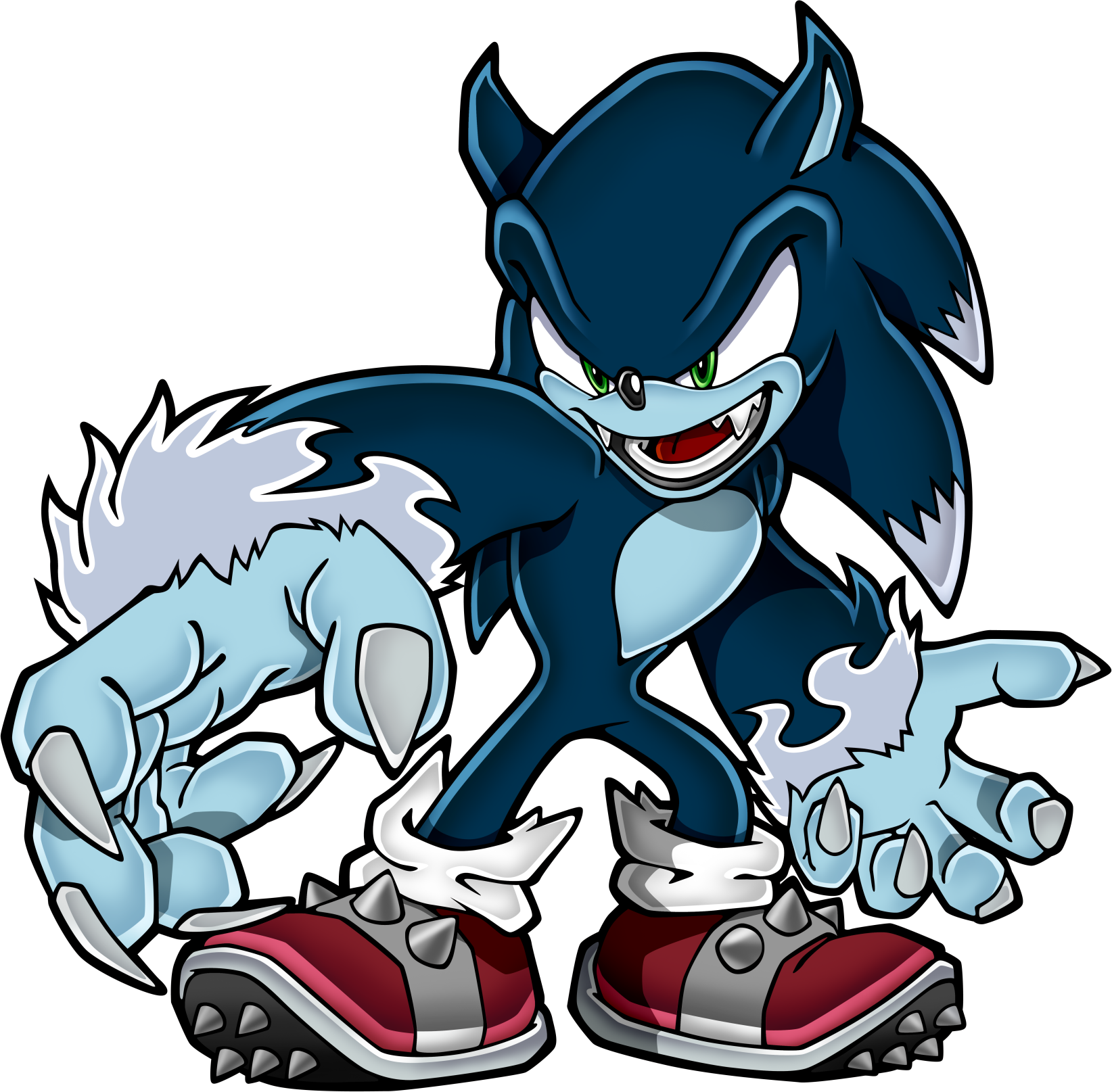 Sonic the werehog (Sonic unleashed) Minecraft Skin