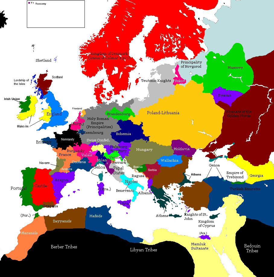 Second Europe 1430, 1430-1459 (Map Game) - Alternative History