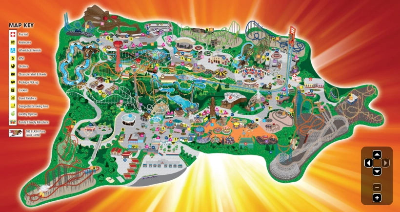 6 Flags Magic Mountain California - 20121118173026!Six Flags Magic Mountain Map 