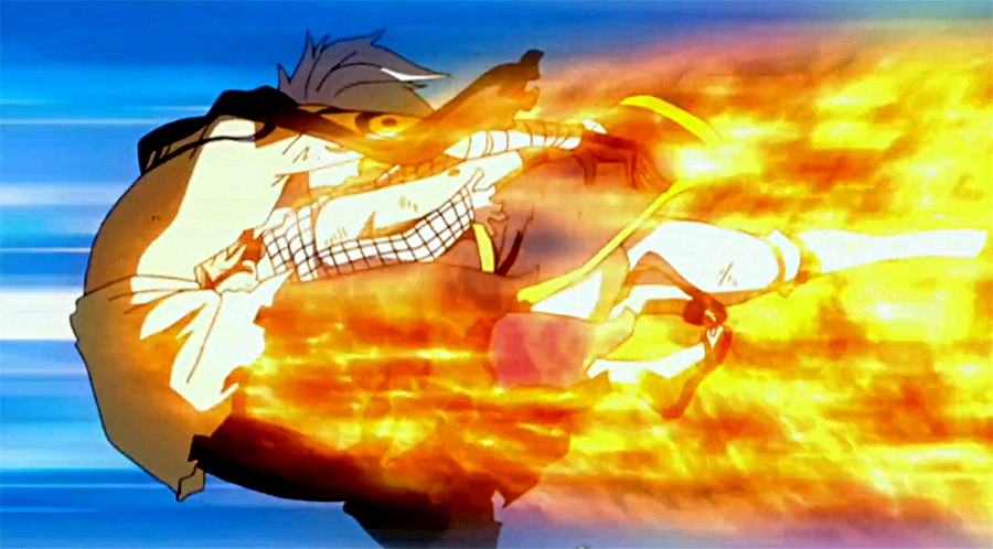 Natsu's Fire Dragon King Roar !! Wiped Out 973 people of Zeref's Army! on  Make a GIF