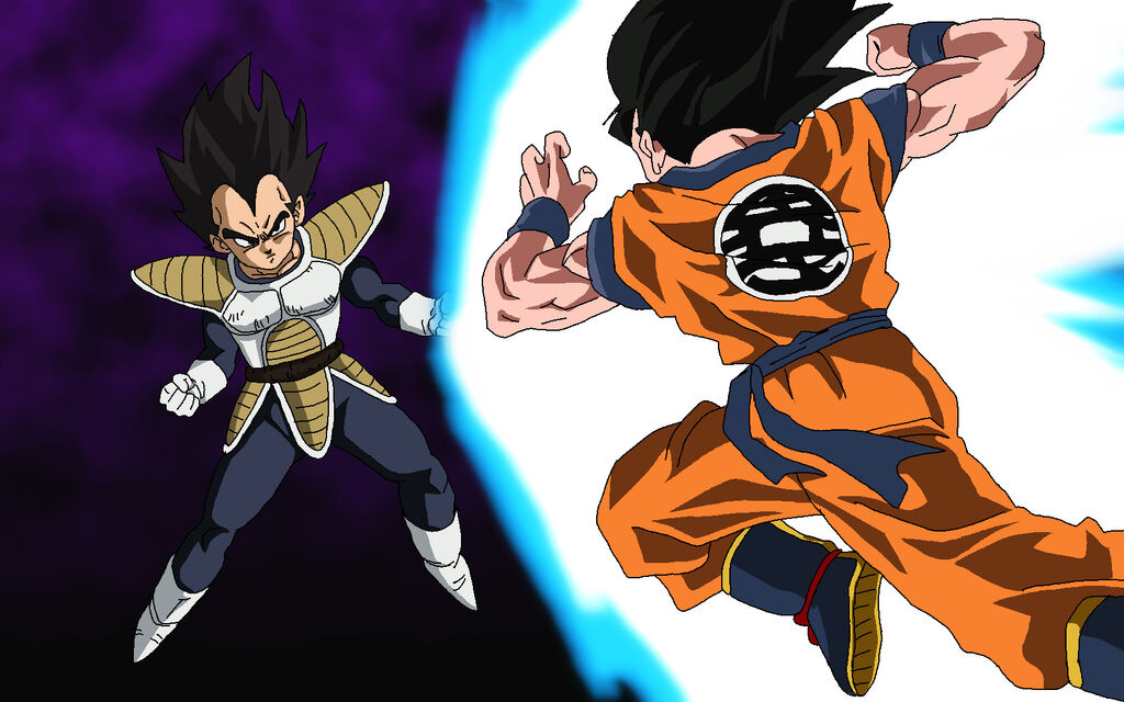 Image - Goku Fighting Vegeta.jpg - Dragonball Fanon Wiki