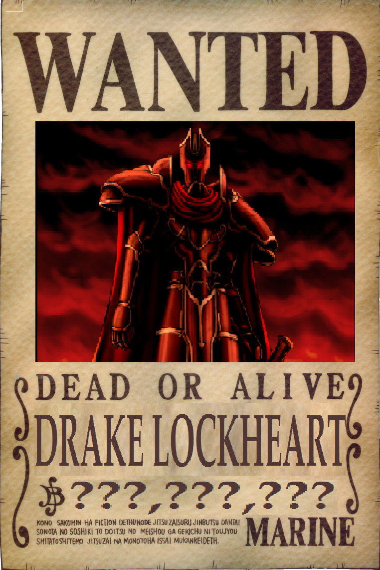 Image - Drake's Wanted Poster.png - One Piece: Ship of fools Wiki