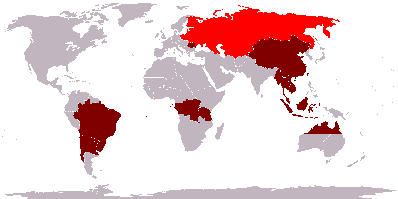 Карта германской империи с колониями