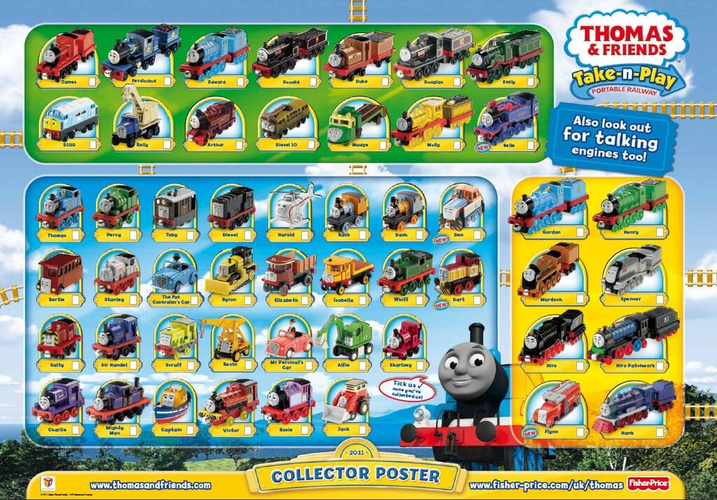 Image - Take-n-Play2011CollectorPoster.jpg - Thomas the Tank Engine Wikia