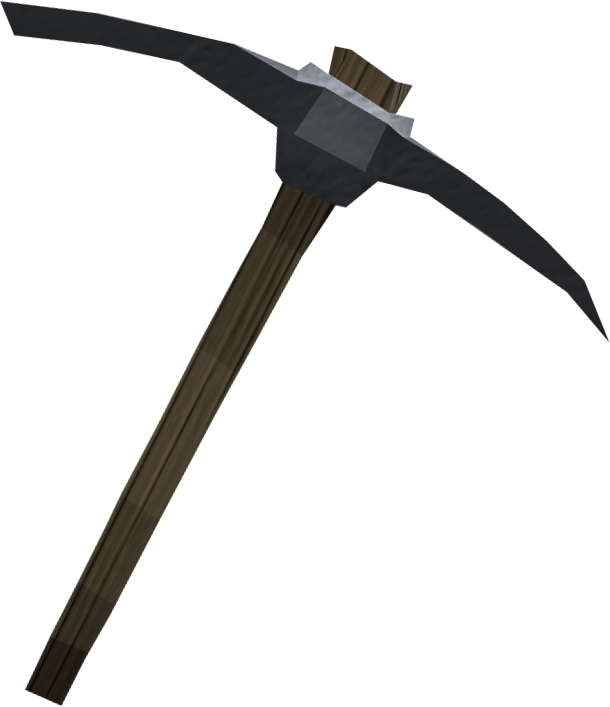 Default pickaxe. Кирка. Кирка на прозрачном фоне. Реалистичная кирка. Кирка референс.