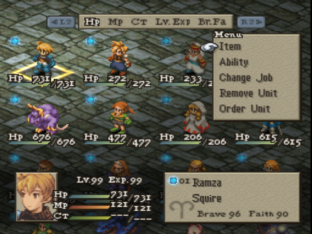 Menu (Tactics) - The Final Fantasy Wiki - 10 years of having more Final ...