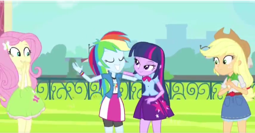 Image - Rainbow Dash hugging Twilight EG.png - My Little Pony ...