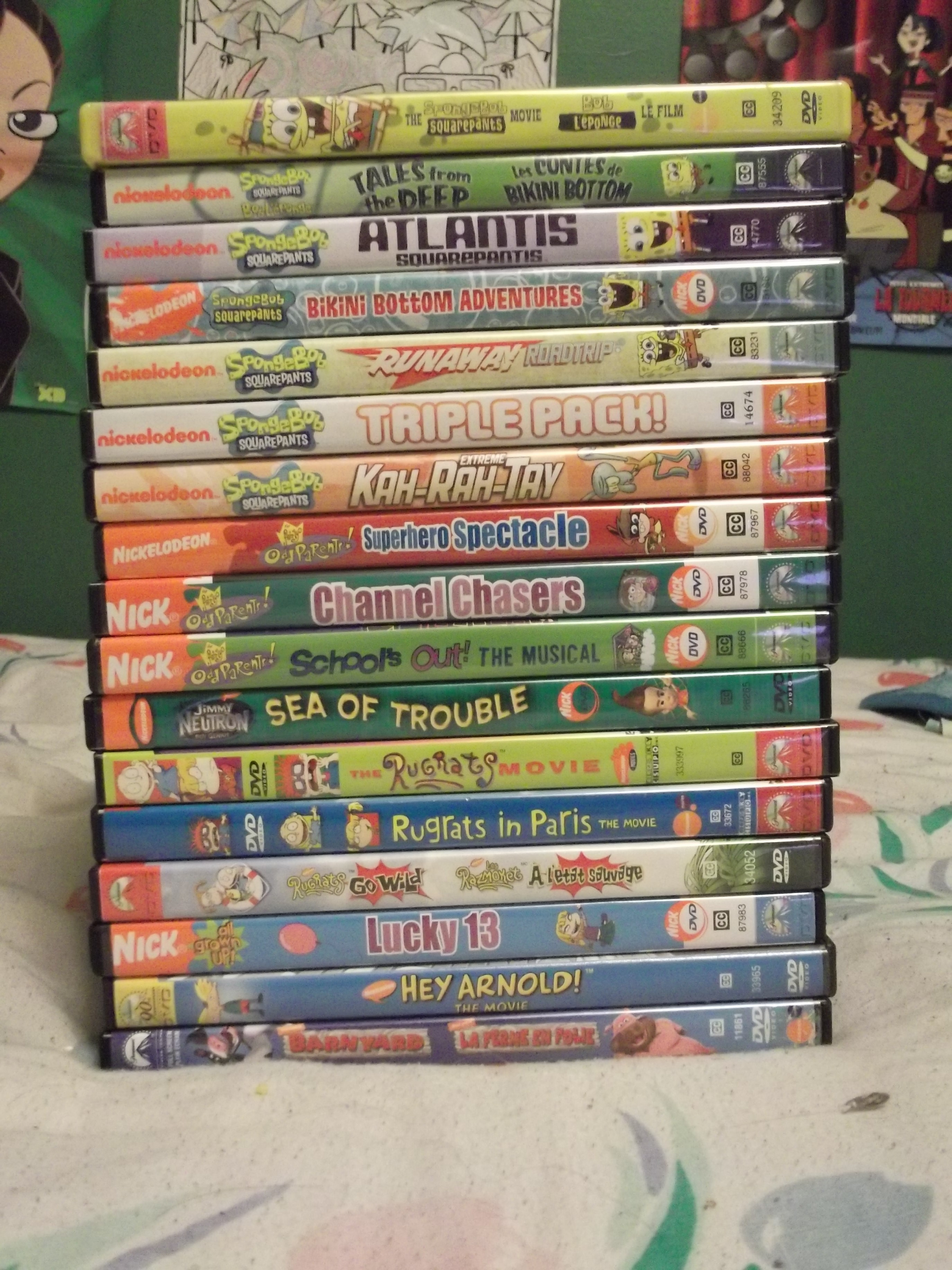 Nickelodeon Dvd Lot Collection